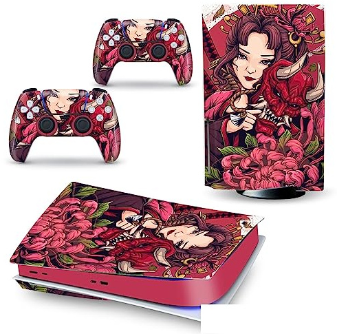 Senza Bolle, Senza Schiuma Decal Skin Per PS 5 Disk Edition Console 2 Controller Vinile Cover Wraps Per PS5 Disc Version 93233