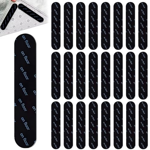 HAOXIZI 24 Pieces Rug Gripper Jumbo Pack, Anti-Slip Rugs Grippers, Carpet Stickers, Non Slip Rug Underlay, Carpet Stickers, for Marble, Wooden Floors & for All Types & Sizes of Rugs, Black