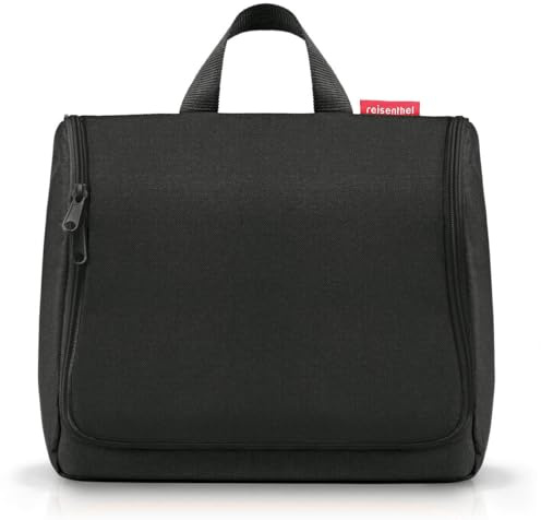 reisenthel toiletbag XL schwarz - praktischer Kulturbeutel mit Haken, wasserabweisendes Material