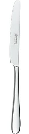 Grunwerg Clarence Table Knives TAKCLR, 18/10 Stainless Steel, Set of 12, Silver, 24cm