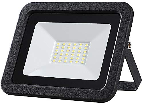 Faro Led Esterno 30W Luce Bianco Freddo 6500K Ultra-Luminoso 2550LM Lampada Faretto Slim da Giardino Illuminazione di Sicurezza Faretti Risparmio Energetico Basso Consumo Impermeabile IP65 (30)
