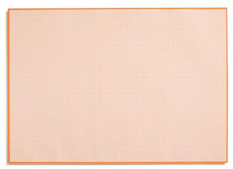 Millimeterpapier-Block zum Beschreiben und skizzieren I zum Abreißen I Mathematisches Papier mit Linienstruktur I Büro und Schule I DIN A3 I groß I orange I Offset 90 g/m² 40 Blatt I dv781