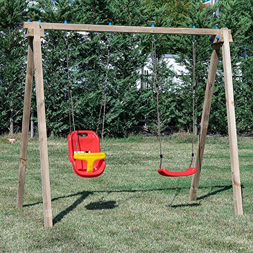 SavinOutdoor Altalena Standard N.1 Sedile Libero + N.1 Sedile a Gabbia