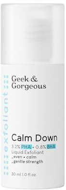 Geek & Gorgeous - Calm Down – Sanftes Peeling mit PHA- und BHA-Säuren, ideal für empfindliche Haut, beruhigt, erneuert und verfeinert das Hautbild. 30 ml