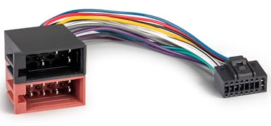 RED WOLF 16 Pin Autoradio ISO Adapter für Kenwood JVC Stereo, Plug & Play Radio Adapter Kabel zum Einbau von Aftermarket-Autoradios