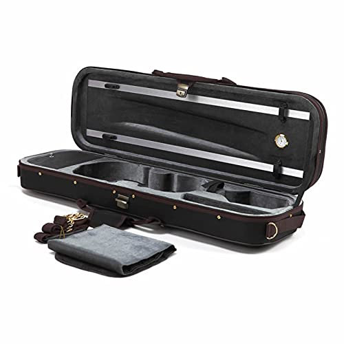 JYSSH 4/4 Geigenkoffer Violinenkoffer, Stabil und Leicht Geigenkasten mit Hygrometer, Professionelle Oblong Koffer für Violine für Geige