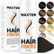 Maxter Streuhaar zur Haarverdichtung - Haarpuder gegen Kaschierung von Haarausfall - Haarpuder Männer und Frauen - Mikrofaser in Pulverform - Hair Fiber - Haarpuder Dunkelbraun