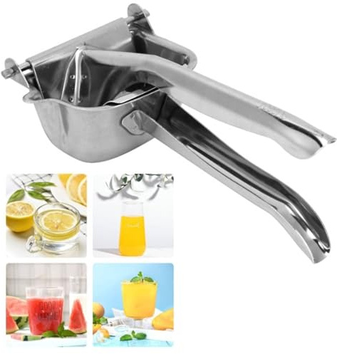 Exprimidor De Frutas De Acero Inoxidable, Exprimidor De Cítricos De Mano, Exprimidor De Limón, Exprimidor Manual, Exprimidor De Lima De Metal, Herramienta De Barra Exprimidor De Limones Pesado