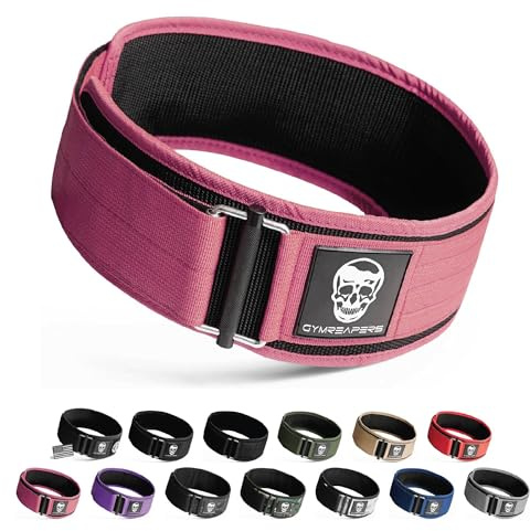 Gymreapers Schnellverschluss-Gewichthebergürtel für Bodybuilding, Kraftdreikampf, Cross-Training – 4-Zoll-Neopren mit Metallschnalle – verstellbare olympische Rückenstütze