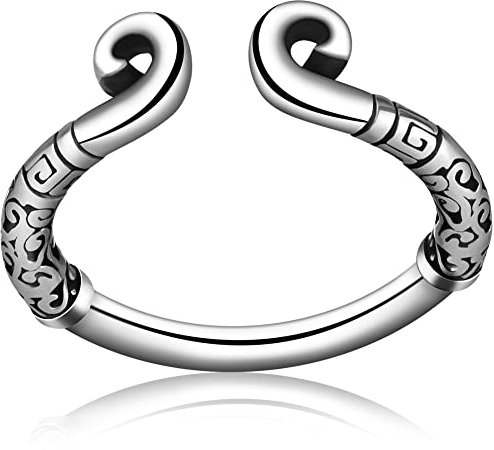 SXOVO anello del pene in acciaio inox anello glande maschile per aumentare l'orgasmo giocattolo del sesso ritardato giocattolo del sesso per gli uomini (3.0 cm)