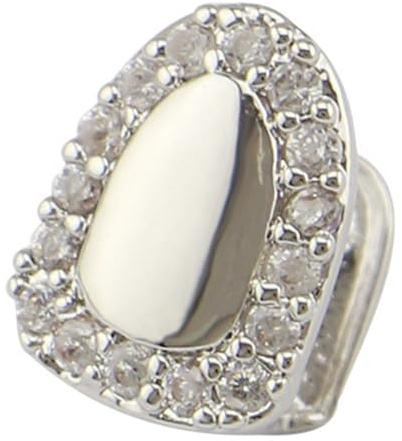 Heart Design Fashion Zahngrills für Männer und Frauen in Hip Silver & Goldenen Single Top und Bottom Grills