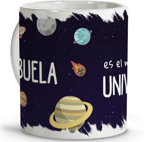 LolaPix Tazas de café originales. Tazas de cafe. Regalo abuela. Regalos para abuelas. Taza cerámica 330 ml.
