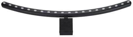 Sxhlseller Barre Lumineuse de Moniteur, Barre Lumineuse de Moniteur RVB 2 en 1, Lumière D'ordinateur de Rythme Musical Activée par la Voix à Double Source de Lumière, Soin des Yeux, Barre