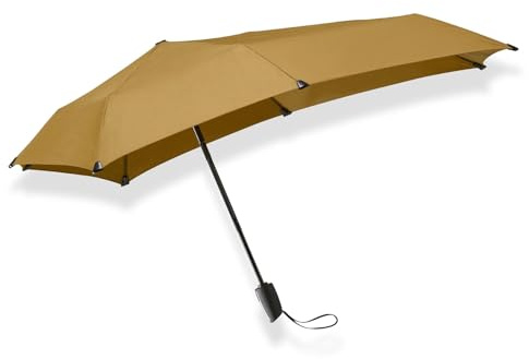 Senz ° Mini Automatic Folding Storm Regenschirm Golden Palme