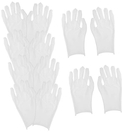 FELTECHELECTR Baumwolle Weiß Für Herren 6er-pack Arbeit Für Die Schmuckhandhabung Herrenkleid Größe Xl