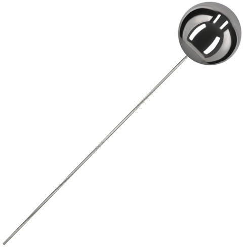 KOTARBAU® Sfera da giardino con asta, lunghezza 101 cm, diametro 20 cm, sfera da giardino con asta in acciaio inox, per esterni, effetto specchio, sfera in acciaio inox