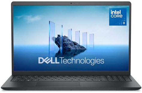 Dell 15 Ordenador Portátil DC15250 15.6 FHD 120Hz, Intel Core 3 100U, 8GB RAM DDR4, 512GB SSD, Intel UHD, Windows 11 Home, Teclado QWERTY Español – Negro Carbón