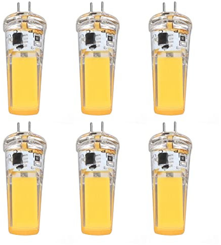 Greensen Bulbi LED G4 da 500 Libbre 9 W Pacchetto da 6 Lunghi per la Casa Lampade del Lampadario paesaggio. (Luce calda)