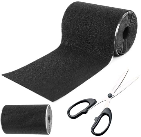 Zinueen Ruban adhésif en tissu pour store - Vendu au mètre - Kit de réparation de toile et de tente - Auto-adhésif et imperméable - 10 cm x 1,6 m - Idéal pour patchs, bateaux gonflables, goudron de