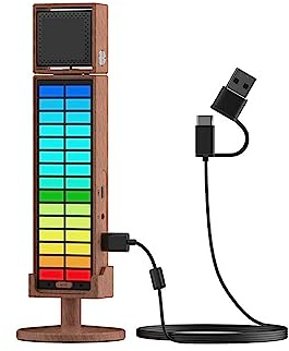 Sound Card Kit, RGB Umic Cardioid Condenser USB Microphone For PC Laptop Smartphone(RGB Mic With Stand)