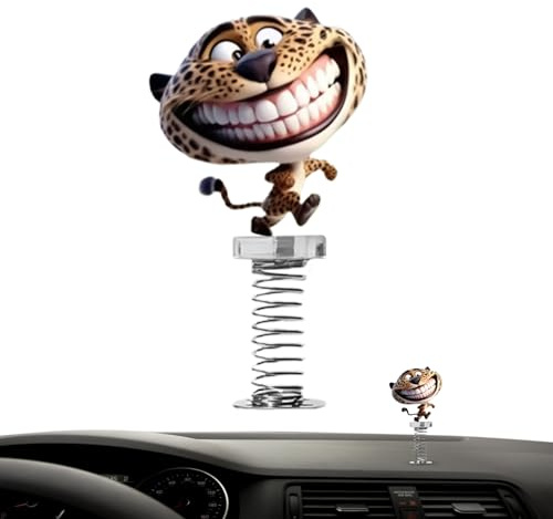 Auto-Deko Für Dashboard - Frühlings Auto Deko Für Armaturenbrett Mit Cartoon Tiermotiv,2D Acrylic Charm Figuren Mit Rutschfester Sockel Für Schreibtisch Mädchen Frauen Männer Halloween