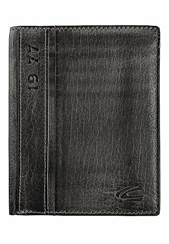 camel active Herren Melbourne Geldbörse aus 100% Leder Schwarz, Menswear-OS