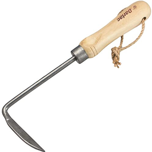 Darlac Cape Cod Weeder – Garden Weeding Tool with Bamboo Handle – Weed Remover Tool with Stainless Steel Angled Head