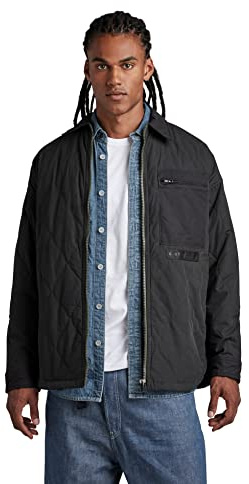 G-STAR RAW Herr Postino överdimensionerad 2.0 jacka, svart (dk Black C442-6484), L, Svart (Dk Black C442-6484), L