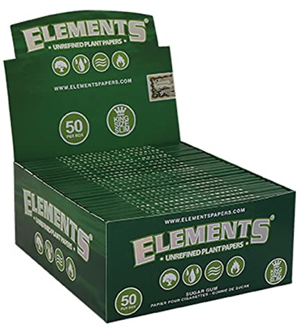 Elements Green Plant Based Kingsize Rolling Papers (20)