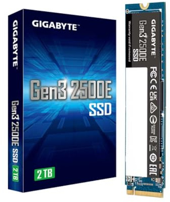 Gigabyte 2TB M.2 Solid State Drive 2500E (PCIe Gen 3.0 x4/NVMe 1.3)