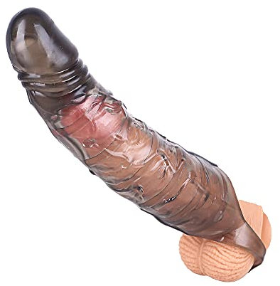 Pénile Ingrandimento Set Ingrandito dal Péne Manica del Péne Dǐldò Trasparente Riutilizzabile