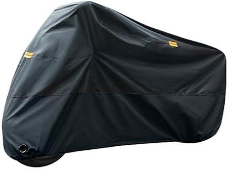 PUBIBD Motorbike Cover for Piaggio MP3 300 2010-2024, Waterproof Anti-Theft Anti UV Durable Rip Proof Motorcycle Protective Cover, Indoor Outdoor Protection Moped Cover,A Black