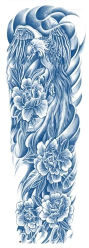 2St Juice Full Arm Tattoo Stickers Senaste 15 Dagarna Ört Semi-Permanenta Tatuering Stickers