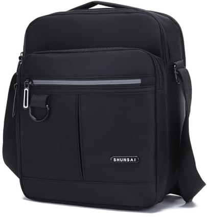Vpoofree Umhängetasche Herren,Schultertasche Herren,Herren Tasche Umhängen,Herrentasche zum Umhängen,Shoulder Bag Men Wasserdichte Crossbag Brusttasche Handytasche für Tägliches Leben Reise