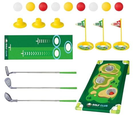 JunZheHub Set de Palos de Golf para Niños Y Niñas, Ideal para Navidad O Cumpleaños, para Niños de 3, 4 Y 5 años.