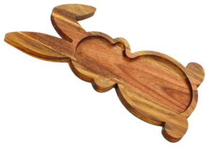 Rabbit Tray Bunny Salad Plates Easter Tray Easter Bunny Plates Charcuterie Board Food Snack Serving s Dishes s Platter Serve Wood Coffee