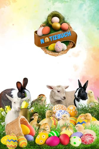 Notizbuch Ostern Osterhase Zeichenbuch Ostereier Skizzenbuch Hasen Osterfeuer Fotoalbum Osternest Dekoration Geschenkbuch Osterbräuche Kücken ... Osterlamm Tagebuch Ostersonntag A08A
