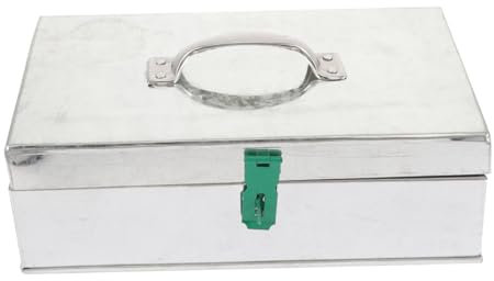 Angoily Portable Iron Sheet Tool Storage Case Lock Deed Box for Workshop Storage Tool Box for Organization for Needs