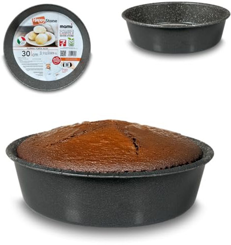 ARCA, Teglia Alta Diametro 30 cm per Forno, Antiaderente e Adatta alla Lavastoviglie, Ideale per Torte e Altre Ricette, in Alluminio, Made in Italy