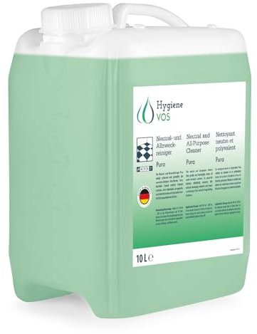 Hygiene VOS Neutral- und Allzweckreiniger Pura 10  Liter - pH-neutral, Citro-Duft, materialschonend, für alle wasserfesten Oberflächen