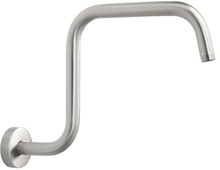 GUYTRM Accesorios de ducha Soporte de ducha Extensión de cabezal de ducha de pared Brazo de ducha tipo lluvia Soporte de cabezal rociador de baño lingli(Brushed)