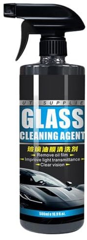 Detergente per vetri auto, 500 ml, per la pulizia del parabrezza 'auto, smacchiatore per guida notturna, manutenzione quotidiana, preparazione della pioggia, per viaggi e parcheggi a lunga