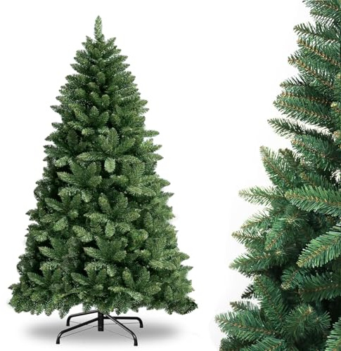 YOUDENOVA Künstlicher Weihnachtsbaum 210cm | Premium Tannenbaum Künstlich - Naturgetreu | inkl. Faltbarer Metallständer