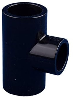 Clapet anti-retour pivotant en PVC pour eau, Raccord en T réducteur 3 voies en PVC for irrigation et aquarium, multicolore, diamètre intérieur 20-50 mm(Black,50x25mm)