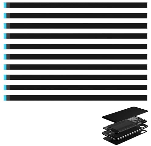 Trpoey 10/20 Pièces Ruban Adhésif Easy Pull Écran LCD 200 x 8 x 0,5 mm, Double Face Extensible à Retirer, Bande de Réparation Écran pour Ordinateur Portable LED (10)