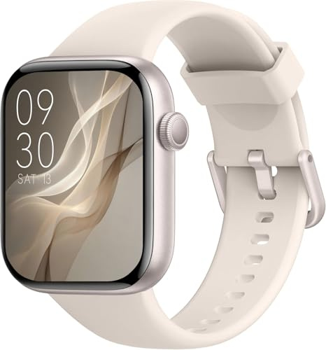 AOYBWK Montre Connectée Homme Femme avec Appels Bluetooth, Écran 1.85 HD Smartwatch Sport (140+ Modes), Cardiofréquencemètre, Moniteur de Sommeil, Étanche IP68 pour Android iOS