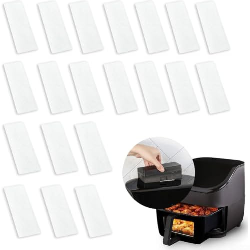 Filtros de esponja de repuesto para freidora de aire Vortex Plus de 6 cuartos de galón, almohadillas absorbentes de aceite y blanco, material de larga duración para una cocción más limpia, kit de