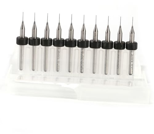 PCB Leiterplatte Micro Bohrer Set 10 Stücke Hartmetall Werkzeug 0,1mm Bis 1,4mm(0.3mm)Für Elektronikbau