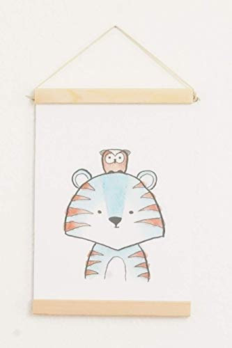 Gufri Bilderrahmen DIN A1 A2 Holz Posterleiste Bilderleiste Holzrahmen Posterschiene Poster-Rahmen Plakatschiene Fotoleiste Wechselrahmen 61 cm Pine Eiche