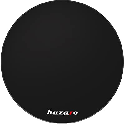 huzaro Floormat Bodenschutzmatte - Bürostuhl Unterlage Kratzfest Floorpad-Bodenschutz - Gaming-Stuhl-Unterlage - Anti-Rutsch - Gamer Gadgets - Durchmesser 120 cm - Schwarz